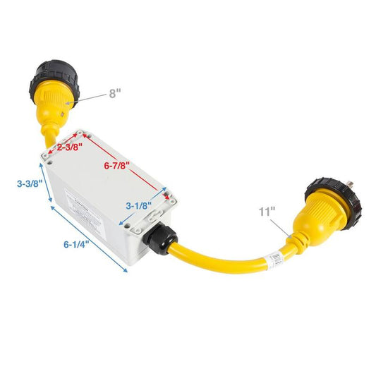 1 ft. 30 Amp Portable 3 Conductor Plug-in Marine Surge Protector