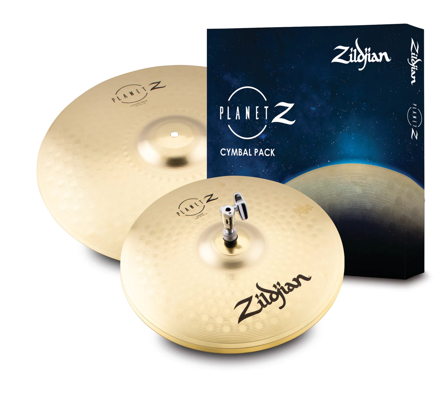 Zildjian Planet Z Fundamentals Cymbal Pack - 14 Hi Hats and 18 Crash Ride