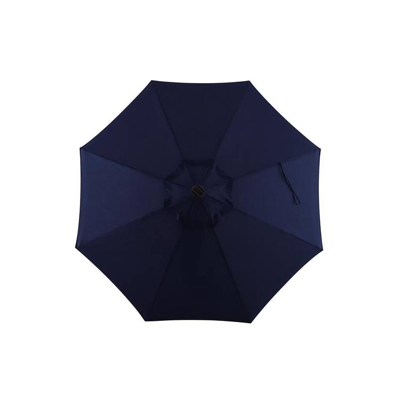 10 ft. Octagon Market Patio Umbrella in Dark Blue